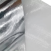 Barrière contre la vapeur en tissu tissé avec isolation en feuille métallique, feuille métallique laminée ignifuge pour toiture, certifiée ISO