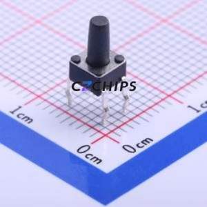 K2-1109DP-J4SW-01 Tactile Switch Through hole-4P,4.5x4.5mm Switch Single Pole Single Throw Round Button 2.5N Through Hole - Product Image 1