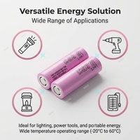 Batería Recargable Cilíndrica Samsung NMC de Alta Potencia, 3.7V 3000mAh