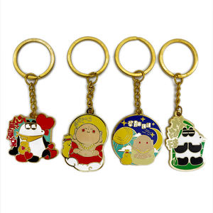 Porte-clés en métal alliage de zinc étanche avec logo personnalisé Kwa, cadeau mignon - Product Image 3