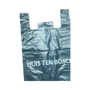 <span class=keywords><strong>Sac</strong></span> en T-shirt en HDPE transparent personnalisé avec soufflet latéral, impression en gravure, logo personnalisé pour utilisation en supermarché, modèle de marque Hualong jetable - Product Image 2