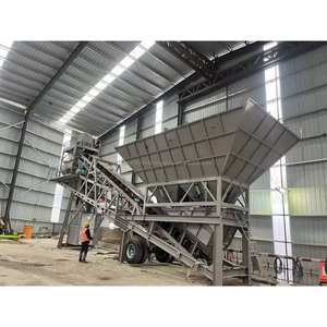 Centrale à <span class=keywords><strong>béton</strong></span> électrique haute efficacité Sunny Hzs90Y 90m3/h, station de malaxage mobile, bacs à agrégats pour la production de <span class=keywords><strong>béton</strong></span> préfabriqué - Product Image 5