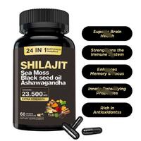 ODM OEM Capsules de Soutien Énergétique et Immunitaire Naturelles de Haute Qualité à base de Cristaux de Glace de l'Himalaya, d'Algues Marines et de Crinière de Lion pour Adultes