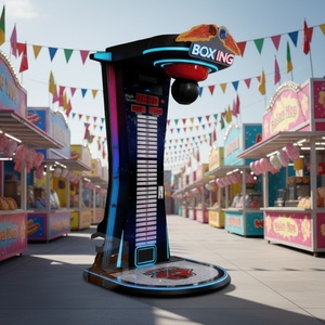 Máquina de Boxeo Musical con Sensor de Pago con Tarjeta, Equipo de Entrenamiento de Puñetazos, Prueba de Fuerza para Gimnasio, Juego de Arcade de Boxeo para Adultos y Niños - Product Image 1