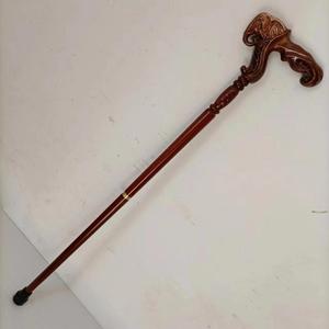 Canne de marche en bois sculptée en forme de tête d'éléphant Fiage, 90-95 cm, pour homme - Product Image 3