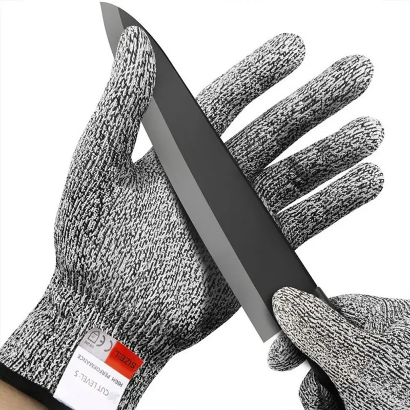 Nível 5 Corte Prova Stab Resistente Fio Luva De Metal Kitchen Butcher Corta Luvas para Oyster Shucking Peixe Jardinagem Luvas De Segurança