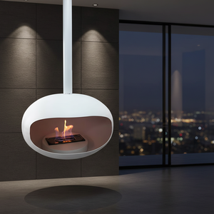 Caminetto a <span class=keywords><strong>Bioetanolo</strong></span> Sospeso a Soffitto di Lusso Leggero, Stufa a Fiamma Reale, Stile Minimalista per Arredamento Interno - Product Image 5