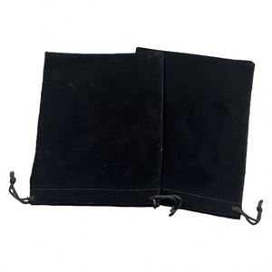 Pochette en velours noir personnalisée pour appareil photo, petite pochette écologique pour parfum, sac à cordon pour cosmétiques - Product Image 6