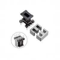 Noyau en ferrite souple Mn-Zn de type EE haute fréquence avec bobine verticale pour transformateur