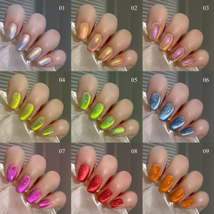 Kit de Manucure Professionnel : Vernis à Ongles Gel Effet Œil de Chat 9 Couleurs 7,5ml, Longue Durée, Colle Magnétique, Séchage LED, Vernis en Bouteille pour Nail Art - Product Image 2