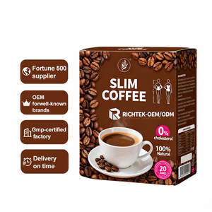 Richtek doğal bitkisel zayıflama yeşil kahve tozu anında Reishi kahve meyve aromalı nötr tadı çanta içinde paketlenmiş - Product Image 3