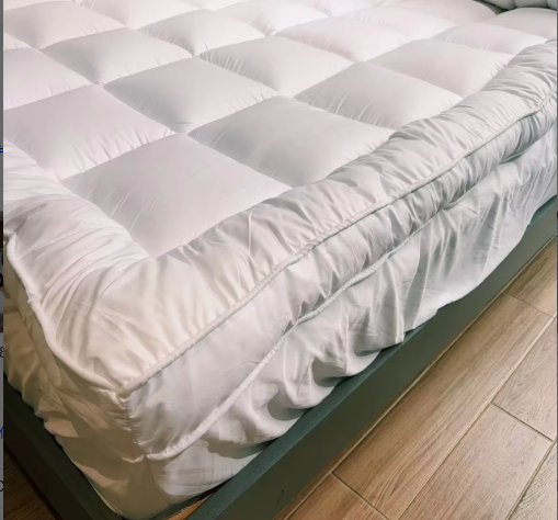 10cm 1000gsm 100% Polyester Mattress Topper Customized Pillow Top Soft Folded Extra Thick Support Back Pain Relief