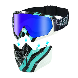 YUEDIO MX <span class=keywords><strong>masque</strong></span> facial détachable confortable lunettes de moto pour Motocross cyclisme <span class=keywords><strong>vtt</strong></span> vélo Ride Style - Product Image 6