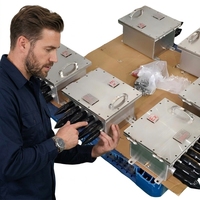 Panneau de commande d'instruments ignifuge Ex d Ex E IP65 IP66 IECEx ATEX Blocs de bornes pour centrales électriques et automatisation industrielle