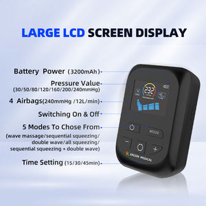 Lenfödem vasküler ödem kurtarma kan dolaşımı tedavisi için akülü hava sıkıştırma botları tam bacak sarma masajı - Product Image 2