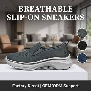<span class=keywords><strong>Zapatos</strong></span> de Hombre en Oferta, <span class=keywords><strong>Zapatos</strong></span> Sin Cordones para Caminar, para <span class=keywords><strong>Personas</strong></span> <span class=keywords><strong>Mayores</strong></span>, Talla Grande, Ajuste Ancho, Malla Transpirable, Zapatillas Ligeras - Product Image 1