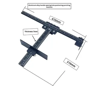 Guia modelo broca Ferramentas instalação madeira Alta qualidade alumínio liga gabinete Hardware <span class=keywords><strong>Jig</strong></span> - Product Image 5