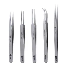 BESTOOL 212SA High Quality metal tweezers private label tweezers eyelash extension and eyebrow tweezers