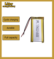 Batterie Li-Polymère Li-ion rechargeable 803465 3.7V 1800mAh pour téléphone, DVR, GPS, batterie externe, décodeur IPTV