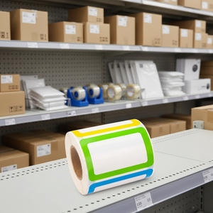 สติกเกอร์กาวในตัวแบบมันเงา ใช้ซ้ำได้ พิมพ์ลายตามสั่ง ป้ายสีสันสดใส ฉลากเรียบๆ กันน้ำ ใช้สำหรับร้านขายของชำ - Product Image 5