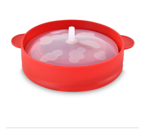 Zeitgenössische Faltbare Silikon-Popcornschale mit Klappdeckel Hitzebeständig Ofenfest Mikrowellengeeignet Camping-Küchenutensil Wiederverwendbar - Product Image 4