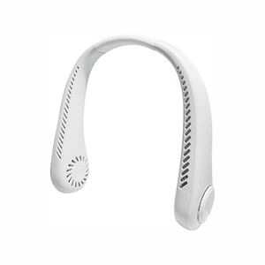 USB Rechargeable Portable Hanging Neck Small Fan Bladeless Foldable Neck Fan Air <b>Cooler</b> for Car for Outdoor Use - Product Image 1