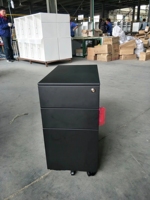 Meuble de rangement de bureau, armoire à dossiers, meuble à 3 tiroirs en mélamine, meuble mobile pour l'école, l'hôpital, l'appartement, l'hôtel