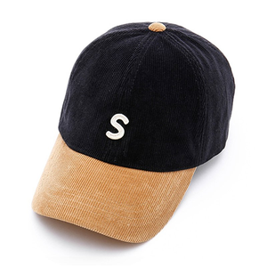 Casquette de baseball personnalisée à 6 panneaux en gros, casquette originale profonde réglable en tissu de coton et velours côtelé avec broderie 3D, casquette sportive - Product Image 1