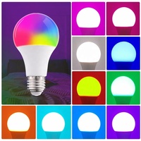 Ampoule LED RGB à changement de couleur 16 couleurs E27 B22 Ampoules LED RGBW A60 5/10/15W Lampes avec télécommande IR 85-265V pour la décoration intérieure