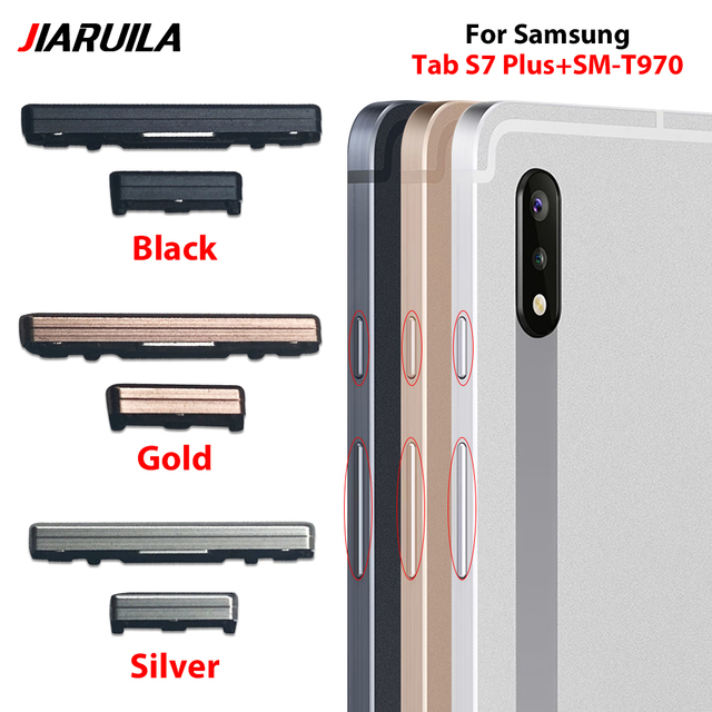 Phone Part Side Buttons for Samsung Tab S7 Plus+SM-T970 Power Volume Key on OFF Durable Precise Mobile Phone Repair Parts