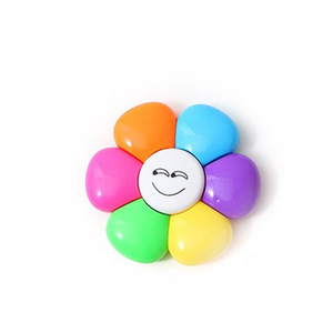 Regalo promocional 6 en 1 lindo rotulador resaltador niños flor kawaii rotulador fluorescente rotulador pastel personalizado resaltador - Product Image 4