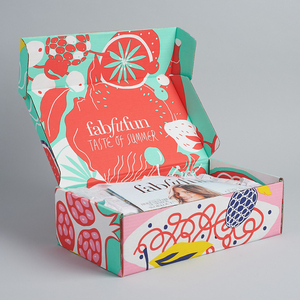 <strong>Custom</strong> Color Printed Private Logo Corrugated Paper Packaging Mailer Postal Shipping Box for Beauty - Product Image 1