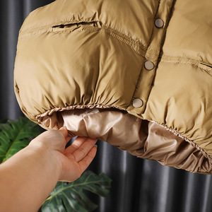 Children's Winter Down Cotton Vest Solid Color Thickening For Boys And Girls Short Style - Product Image 4