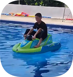 <span class=keywords><strong>Bateau</strong></span> à moteur gonflable AquaMate de conception nouvelle et personnalisée Beile. Jouet aquatique gonflable pour piscine. - Product Image 4