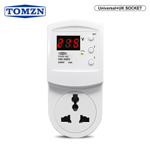 Protector de Voltaje Automático Universal TOMZN con Enchufe UK, AC 220V 230V 16A, Protector de Sobrevoltaje y Bajo Voltaje, Tipo <span class=keywords><strong>G</strong></span> <span class=keywords><strong>BS</strong></span> <span class=keywords><strong>1363</strong></span> - Product Image 1