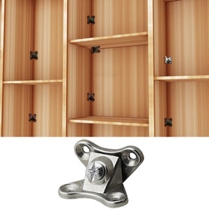 Support d'angle en L pour meubles, code d'angle droit, articulation en forme de papillon à 90 degrés, pour connecter des meubles en bois - Product Image 6