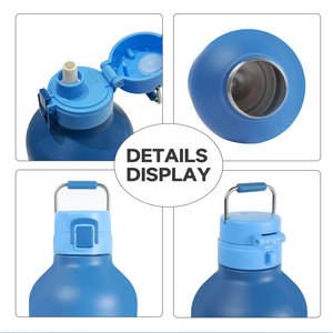 Bouteille d'eau isotherme en acier inoxydable <span class=keywords><strong>de</strong></span> 64 oz, design américain, écologique, performance thermique <span class=keywords><strong>de</strong></span> 12 à 24 heures, couvercle en plastique - Product Image 3