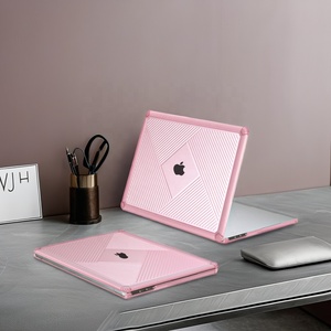 Vente directe d'usine, étui pour ordinateur portable <span class=keywords><strong>MacBook</strong></span> <span class=keywords><strong>Pro</strong></span> 14 M5Pro/Max, <span class=keywords><strong>coque</strong></span> intégrale en TPU, <span class=keywords><strong>coque</strong></span> rigide en PC, antichoc, lignes losangées - Product Image 6