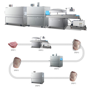 Máquina de Envasado al Vacío Industrial Automática con Banda Transportadora para Cortes Primales de Carne de Res <span class=keywords><strong>y</strong></span> Cordero con Túnel de Termoencogimiento <span class=keywords><strong>y</strong></span> Línea de Secado por Aire - Product Image 2