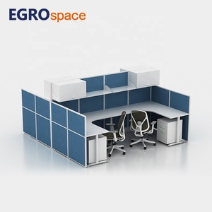 Egrospace Dự Án Trường Hợp Phòng Divider Bàn Bằng Gỗ Phân Vùng Thiết Kế 2 Người L-Hình Máy Trạm Modular Văn Phòng Tủ - Product Image 6