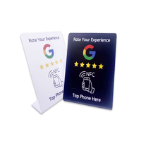 NFC en plastique personnalisé QR Code NT 213/216 NFC Rfid Menu Stand sur la table