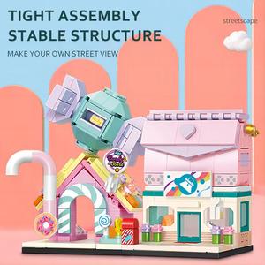 SEMBO <span class=keywords><strong>BLOCK</strong></span> 601530-601537 100 + Sản Phẩm Bộ Khối Lắp Ráp Giáo Dục Cho Nhà Nghỉ Đường Phố Đồ Chơi Bằng Nhựa - Product Image 4