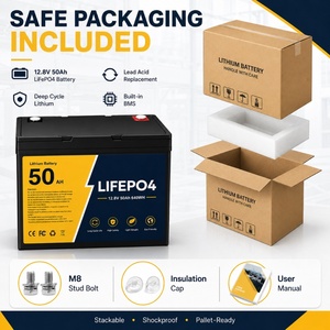 Batterie solaire à décharge profonde 12,8 V 50 Ah LiFePO4 au lithium pour système d'énergie solaire et stockage d'énergie - Product Image 3