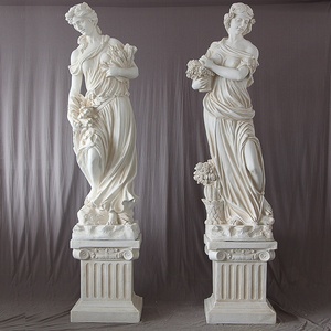 Scultura da Giardino Personalizzabile - Dea delle Quattro Stagioni in Stile Europeo Retrò - Scultura in Fibra di Vetro Fatta a Mano - Product Image 2