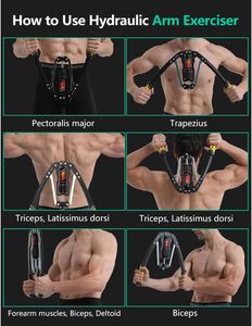 <strong>Chest</strong> Expander Muscle Training Fitness Equipment Adjustable 22-440lbs Hand Strengthen Hydraulic <strong>Power</strong> Twister Arm Exerciser - Product Image 6
