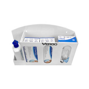 Vente en gros, station d'hygiène, support mural à 3 compartiments pour gants médicaux en acrylique, distributeur de gants jetables - Product Image 2