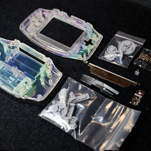 Coque pour GBA, style holographique pailleté, édition limitée, pour console <span class=keywords><strong>GameBoy</strong></span>, boutons inclus - Product Image 4