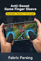 Manchettes de jeu mobile professionnelles respirantes anti-transpiration avec boutons tactiles sans fil 2,4 GHz pour tous les jeux mobiles