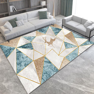 Alfombra Moderna Abstracta Rectangular de Terciopelo Cristal para Sala de Estar o Dormitorio, Patrón 1 2 3 4 5, Decoración para el Hogar, Alfombra para Sofá APSJR-002 - Product Image 4