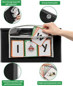 Classroom Desktop Pocket Chart CVC Word <b>Builder</b>, Kids Phonics Learning Toy for Preschool Learn Reading CVC CVCC CCVC Words - Product Image 4
